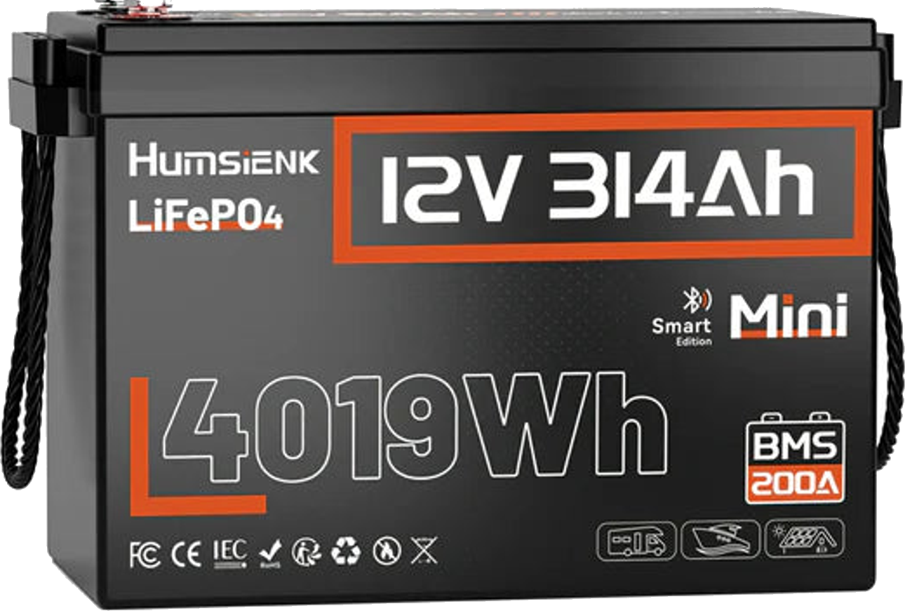 Акумулятор Humsienk 12 В 314 А·год Mini LiFePO₄